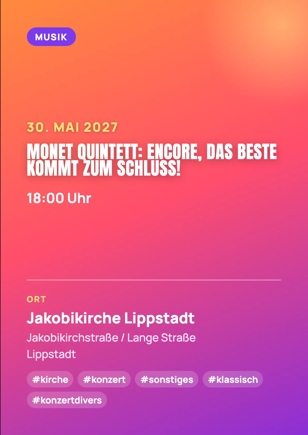 Veranstaltungsflyer