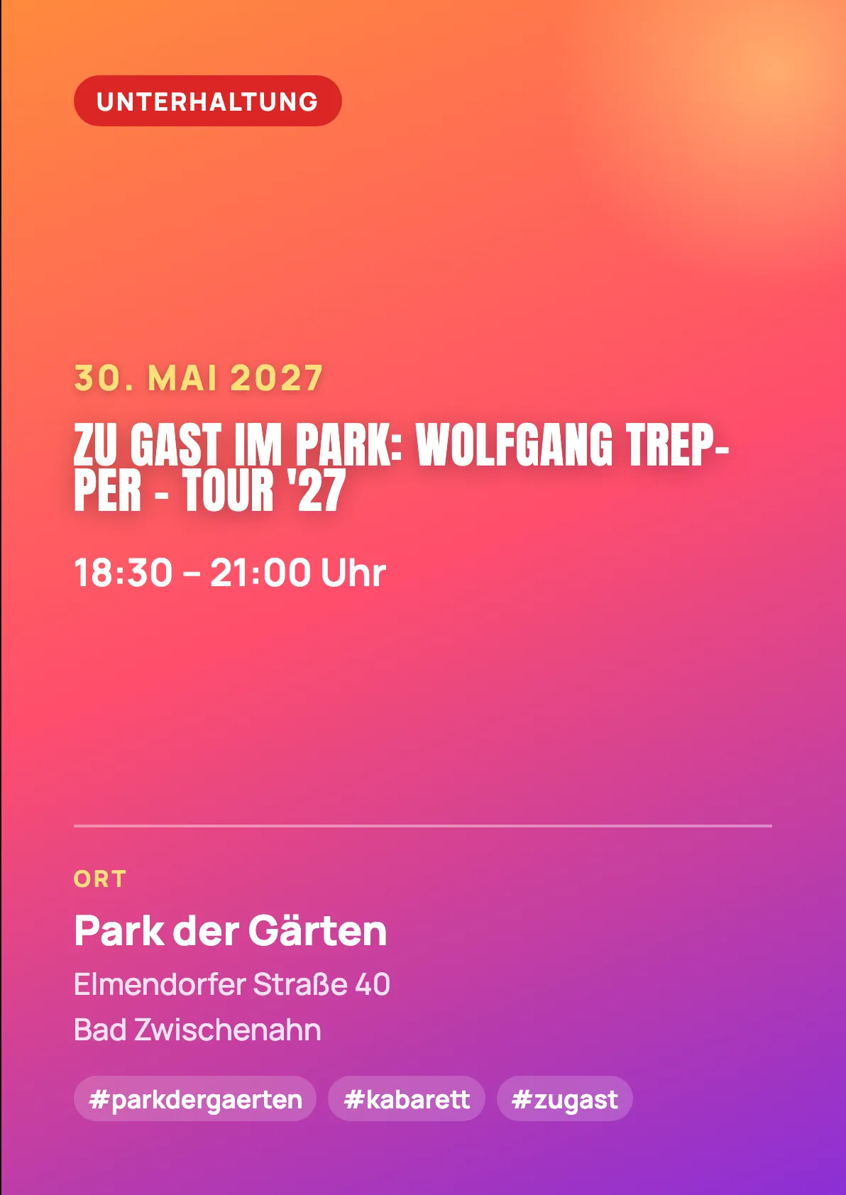 Veranstaltungsflyer
