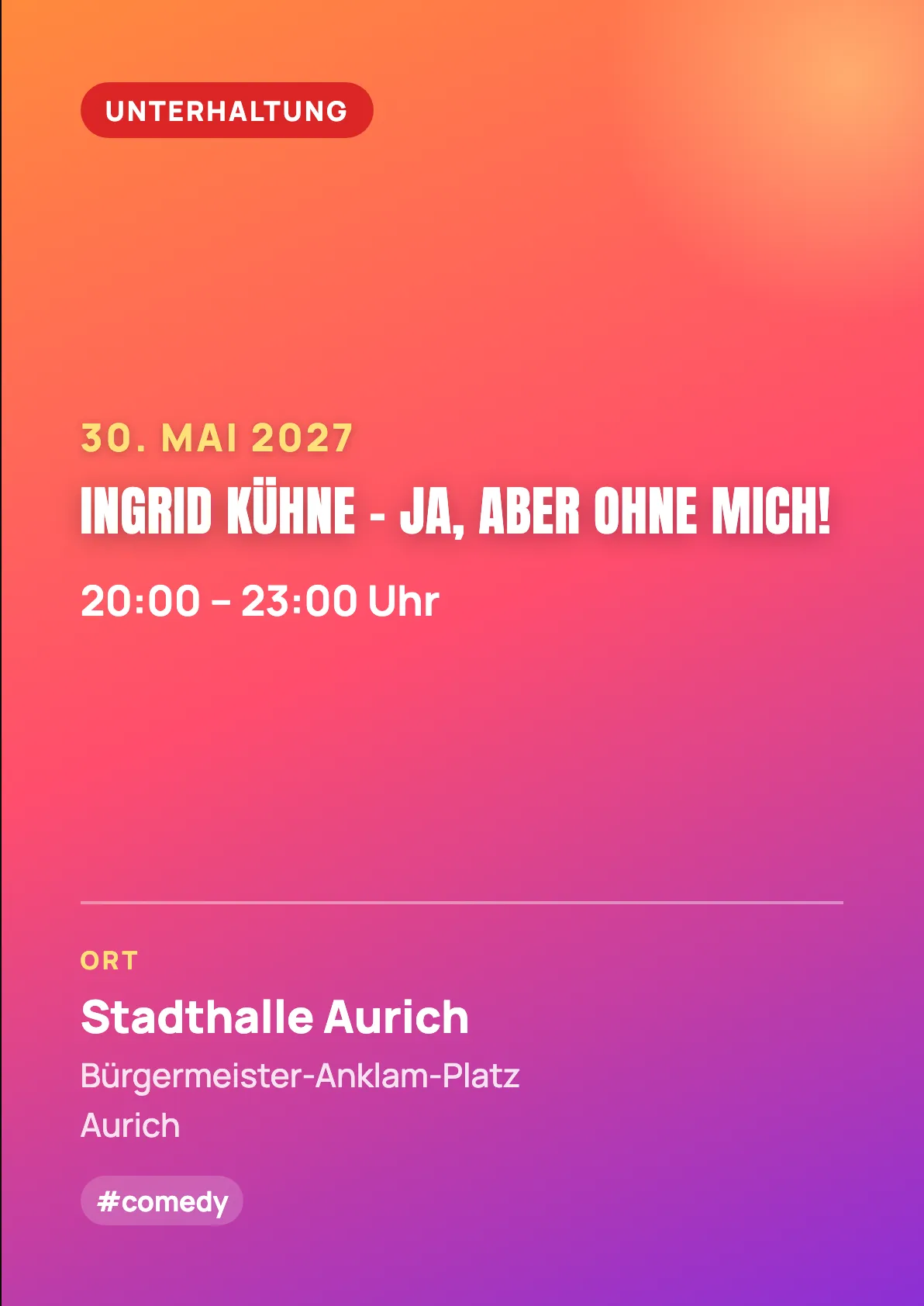 Veranstaltungsflyer