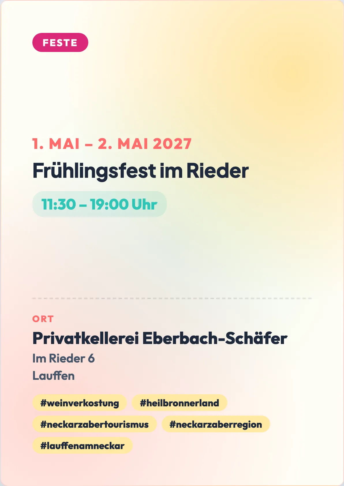 Veranstaltungsflyer