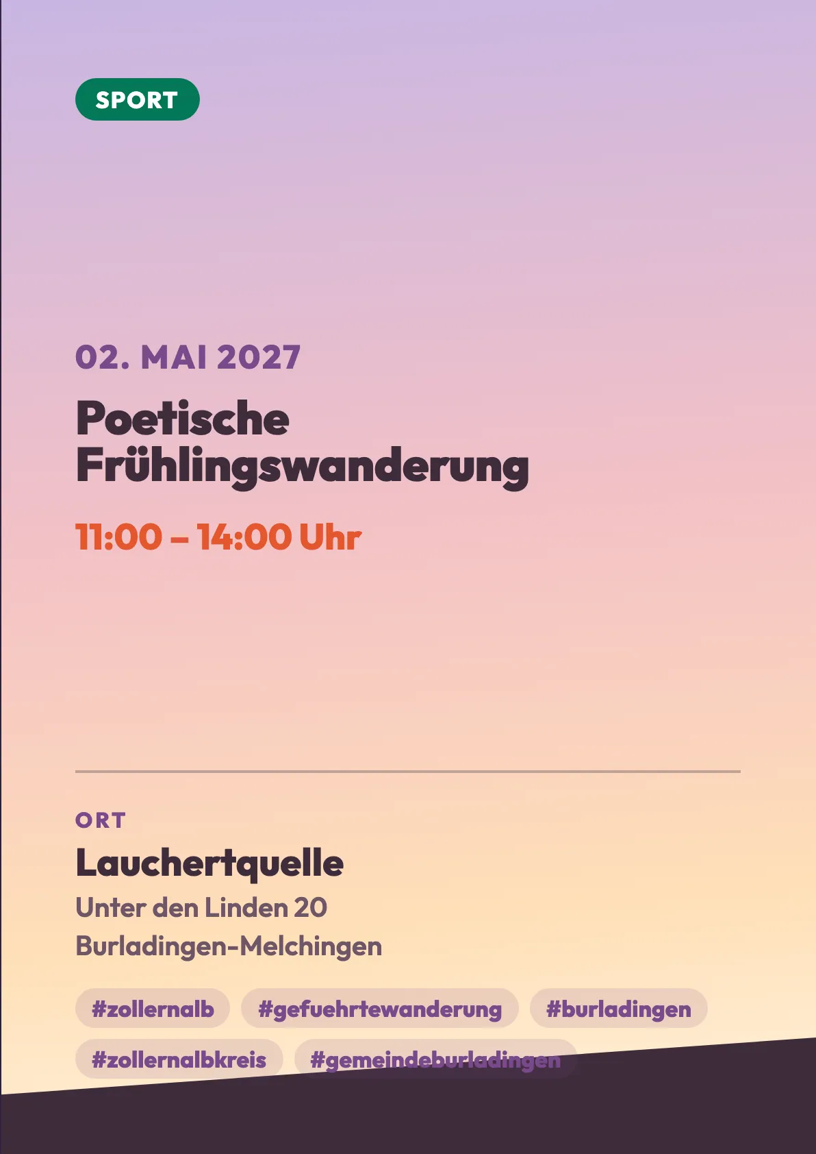 Veranstaltungsflyer