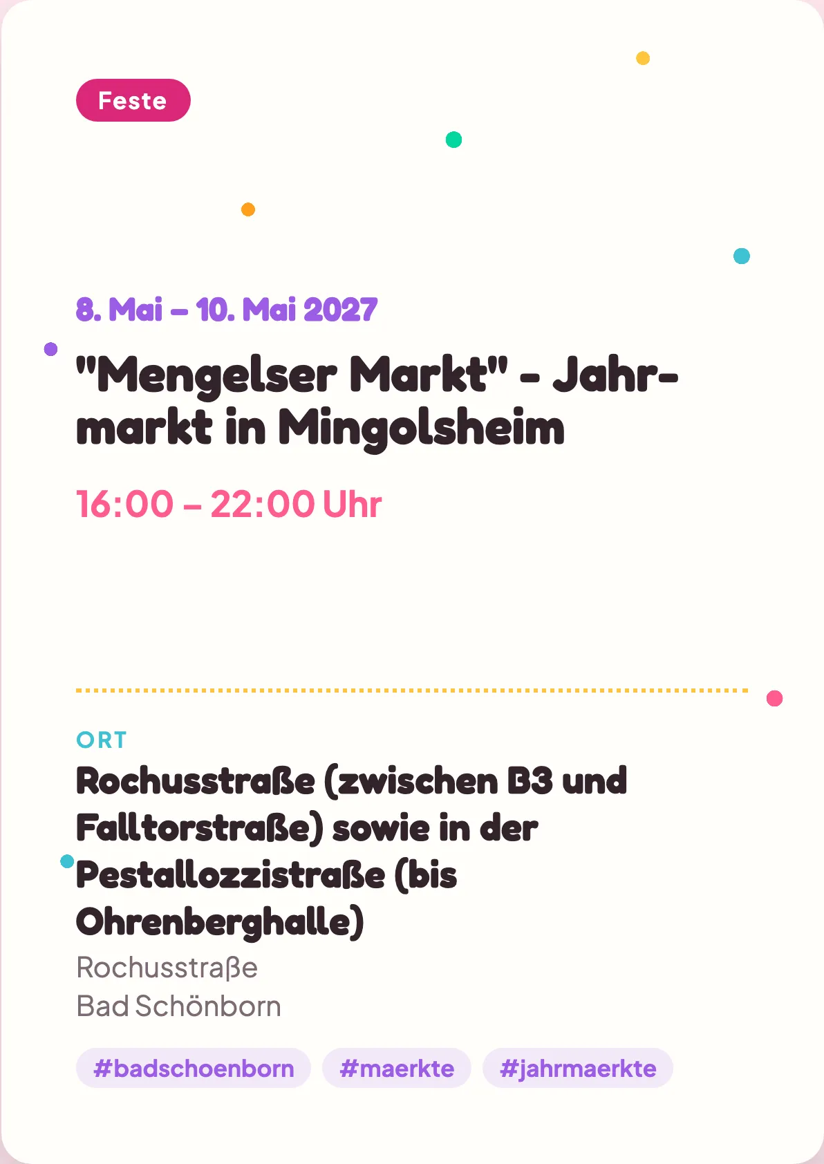 Veranstaltungsflyer