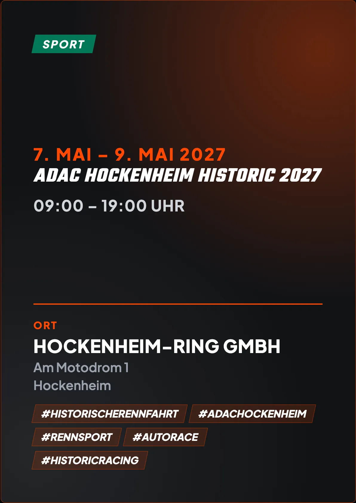 Veranstaltungsflyer
