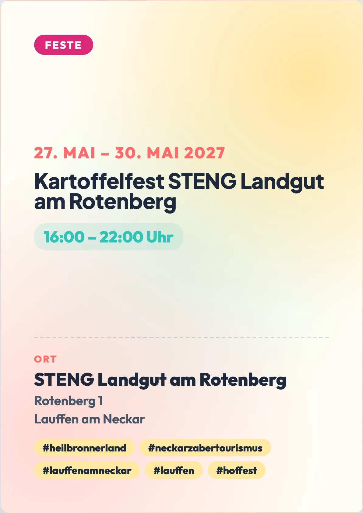 Veranstaltungsflyer