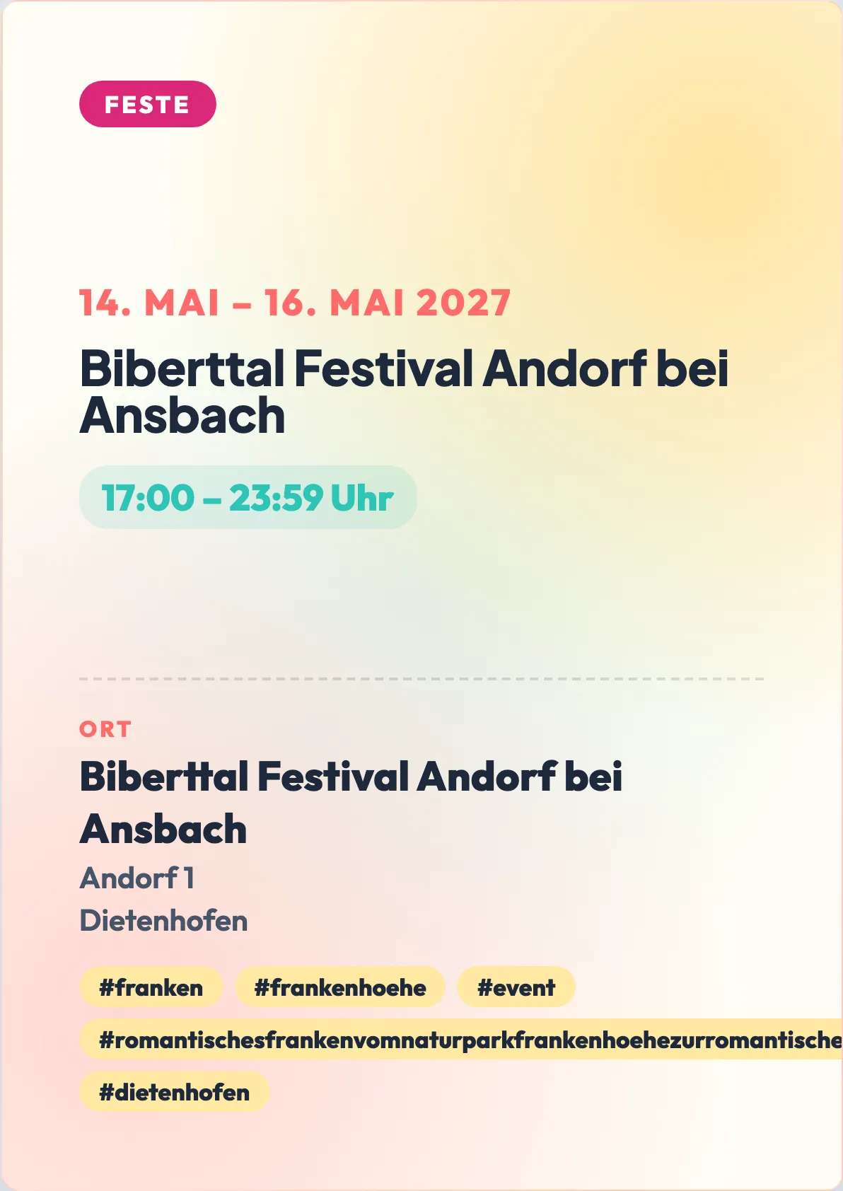 Veranstaltungsflyer