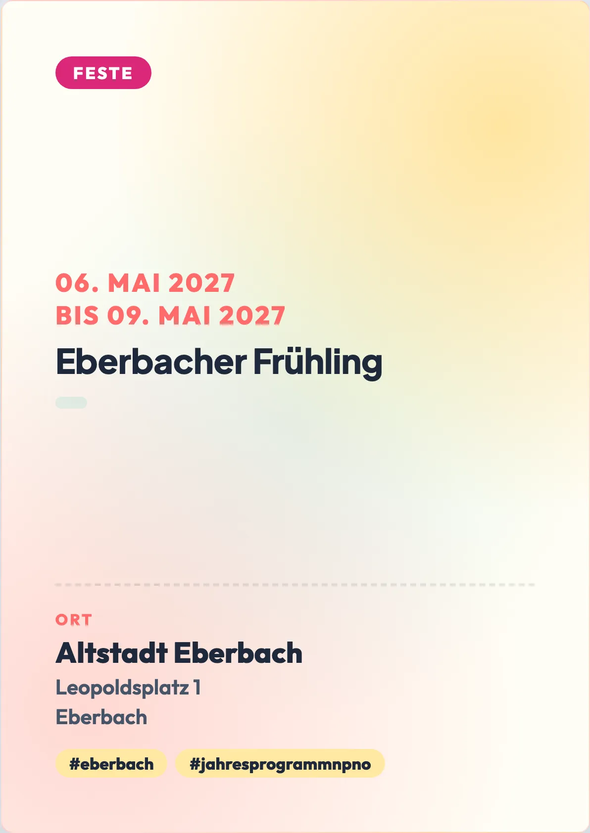 Veranstaltungsflyer