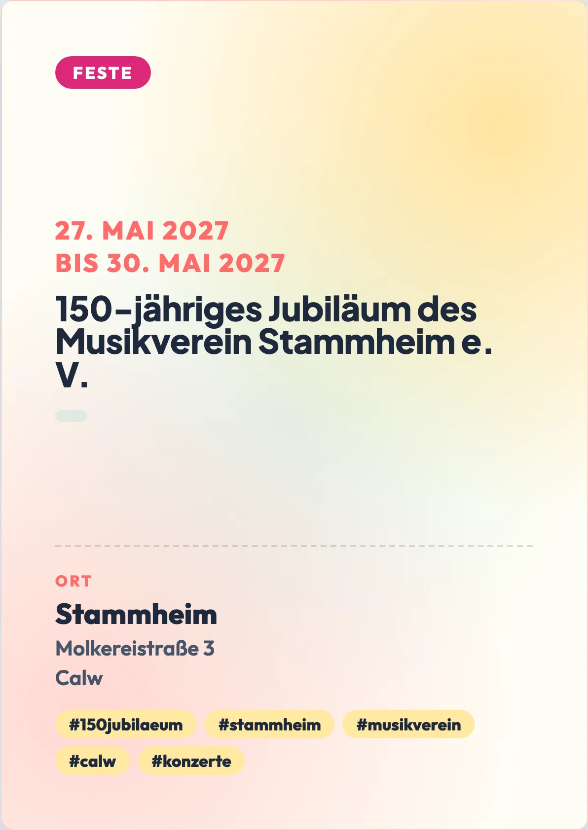 Veranstaltungsflyer