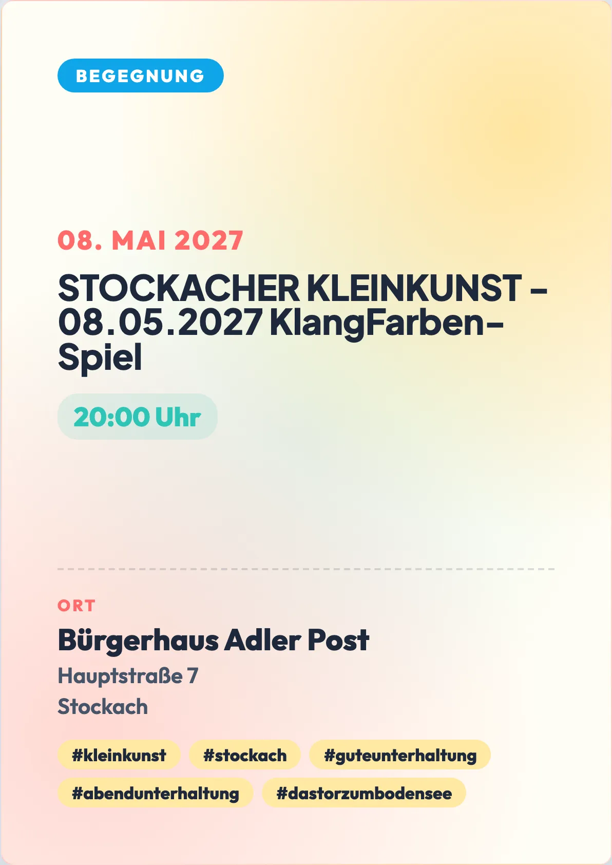 Veranstaltungsflyer