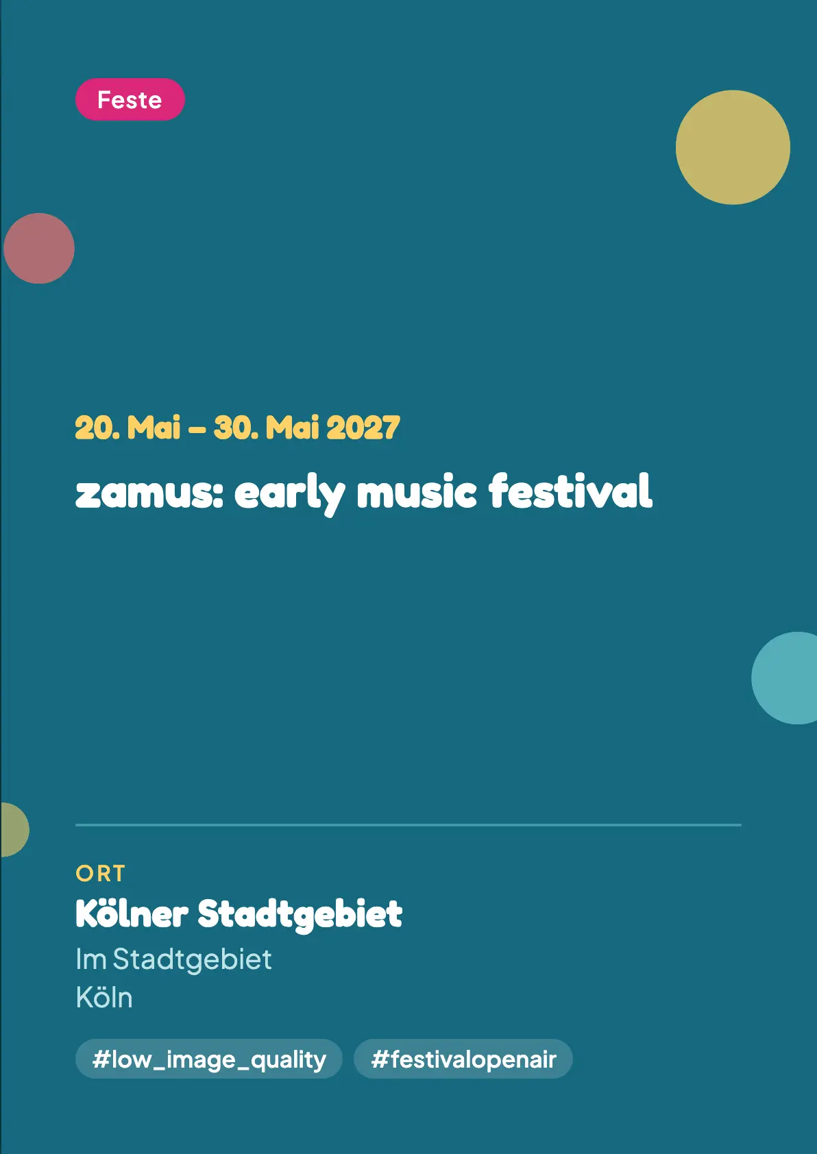 Veranstaltungsflyer