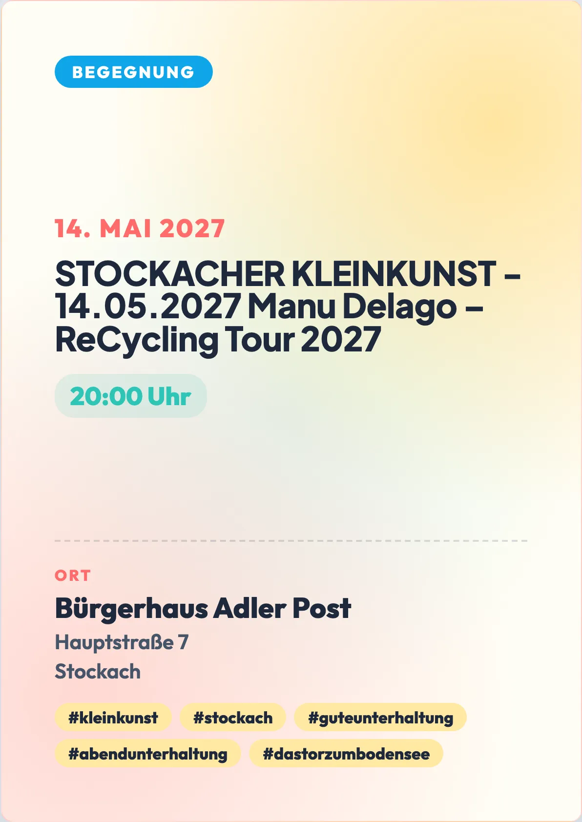 Veranstaltungsflyer