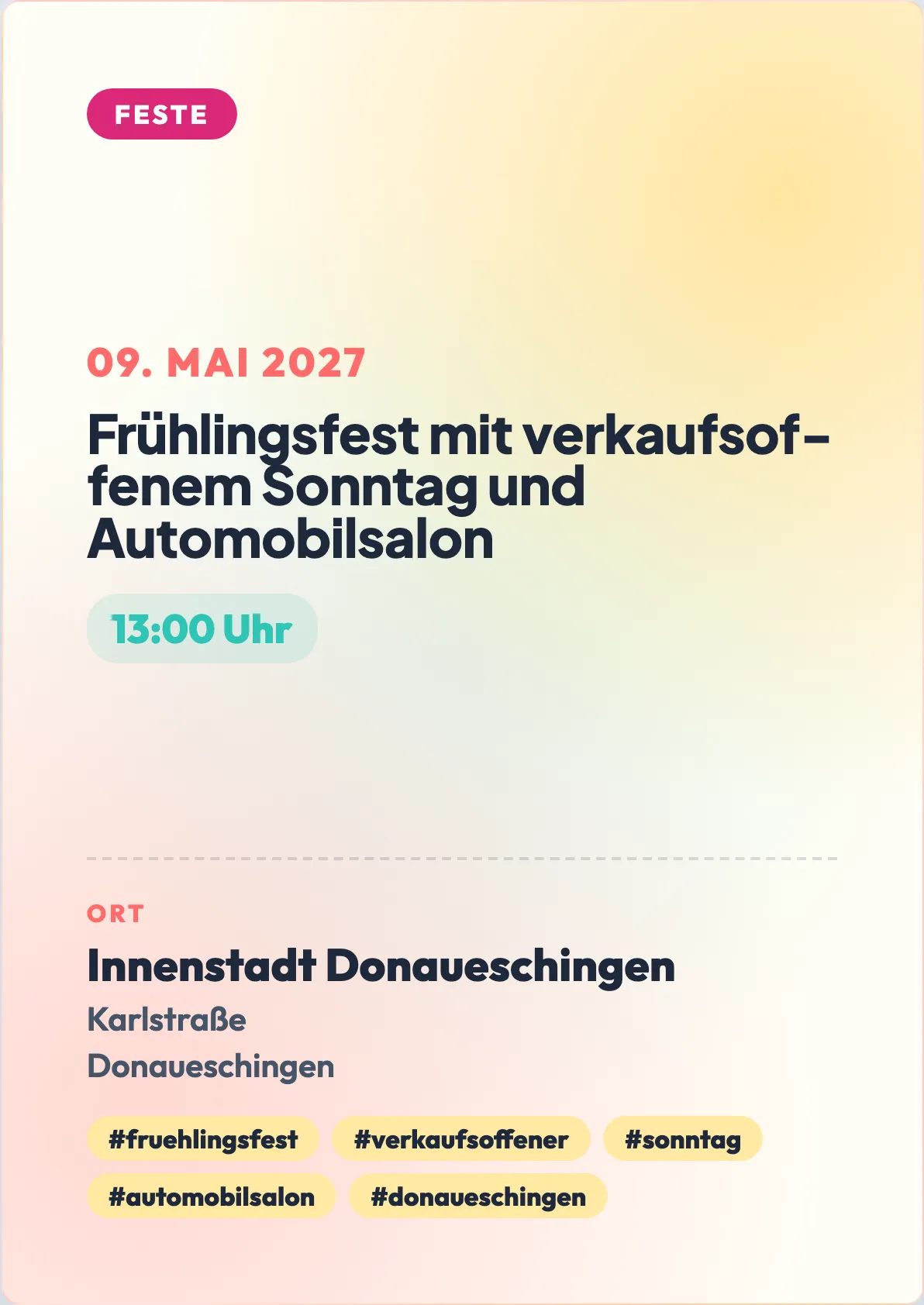 Veranstaltungsflyer