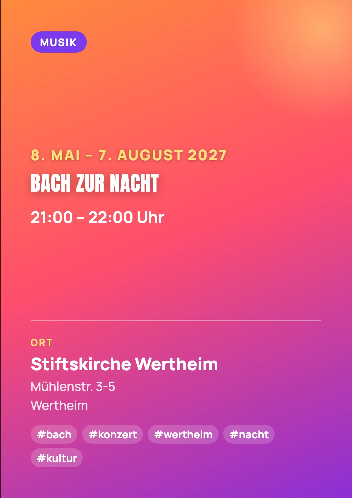 Veranstaltungsflyer