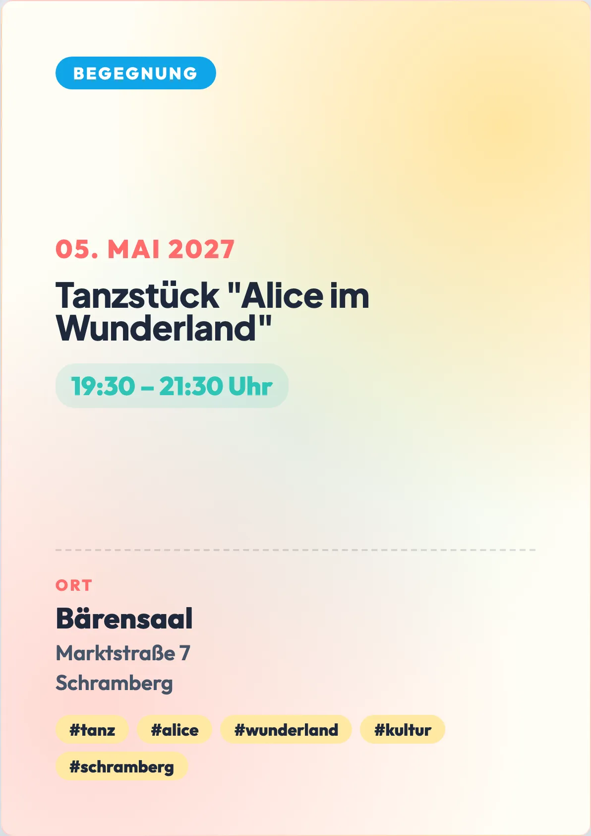 Veranstaltungsflyer