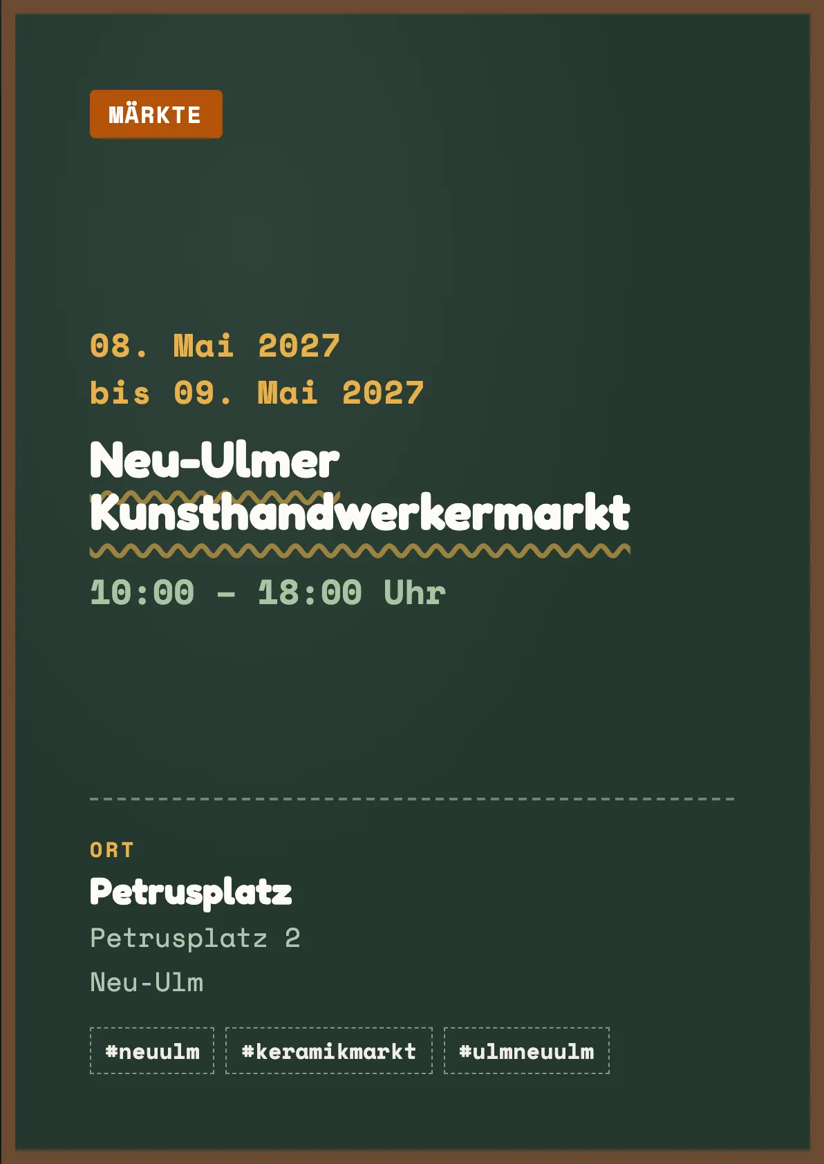 Veranstaltungsflyer
