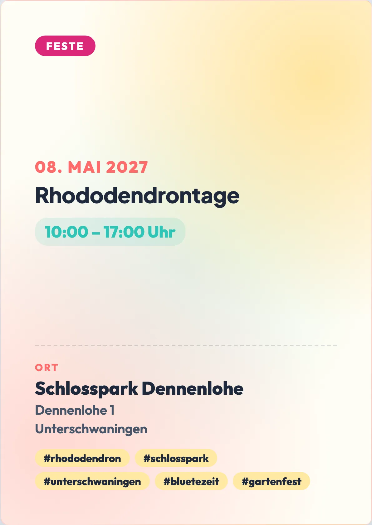 Veranstaltungsflyer