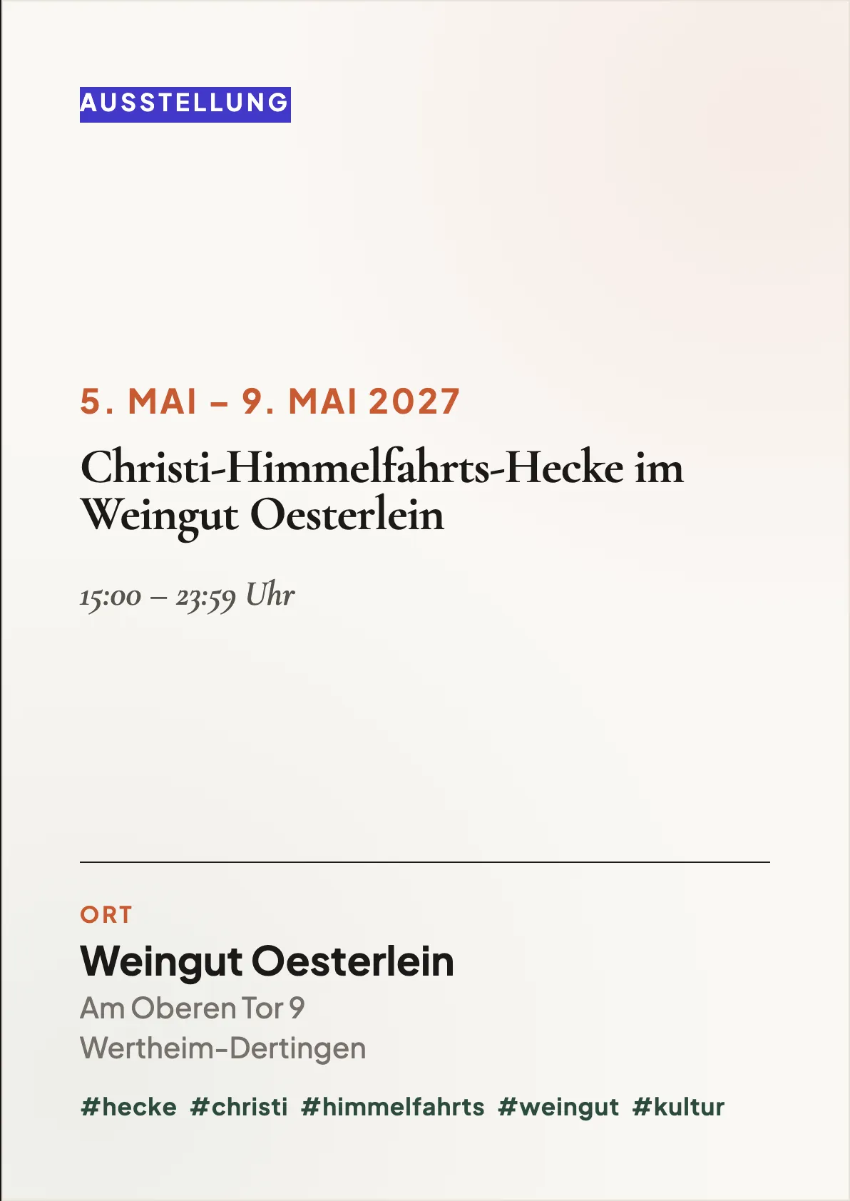 Veranstaltungsflyer