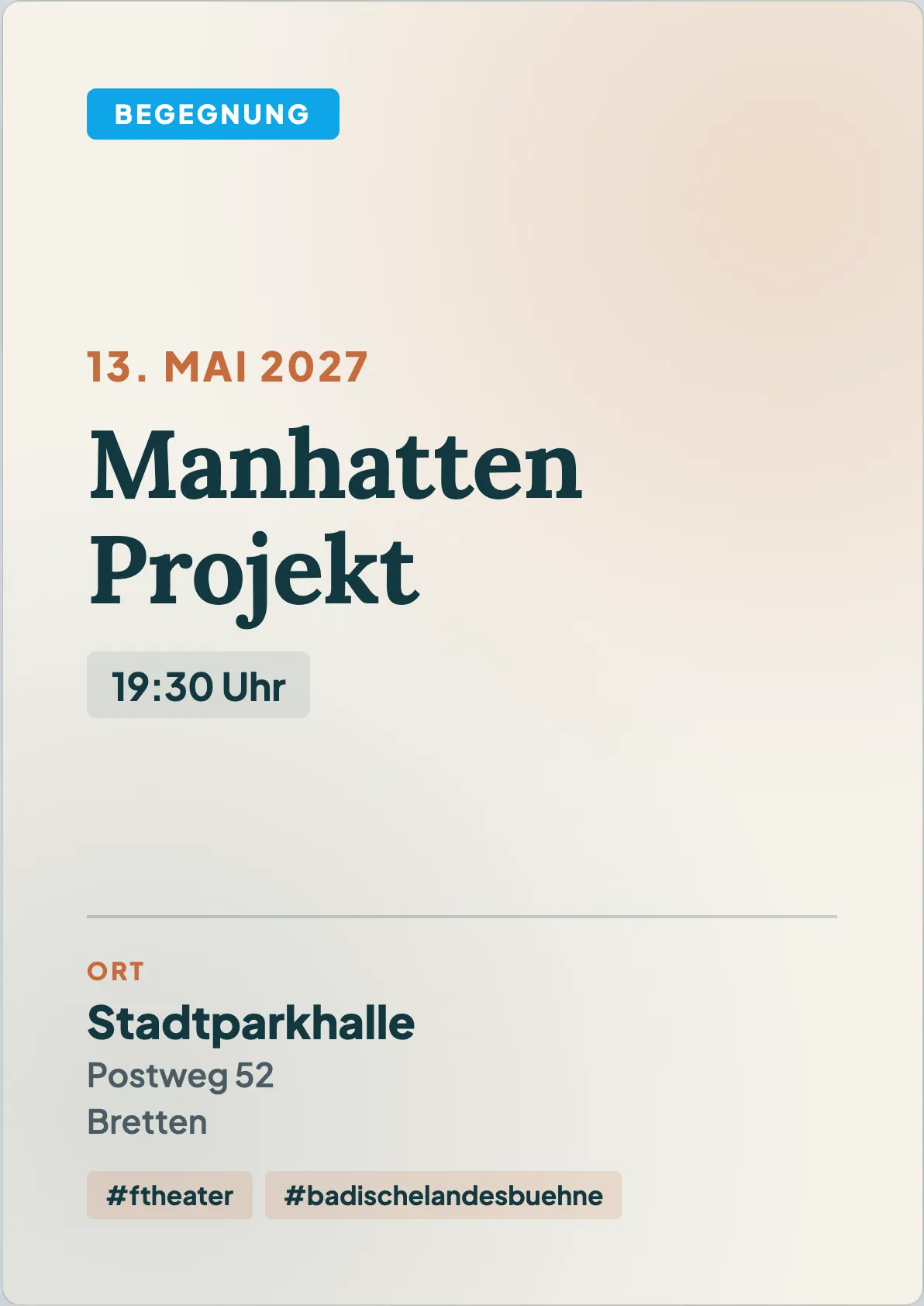 Veranstaltungsflyer
