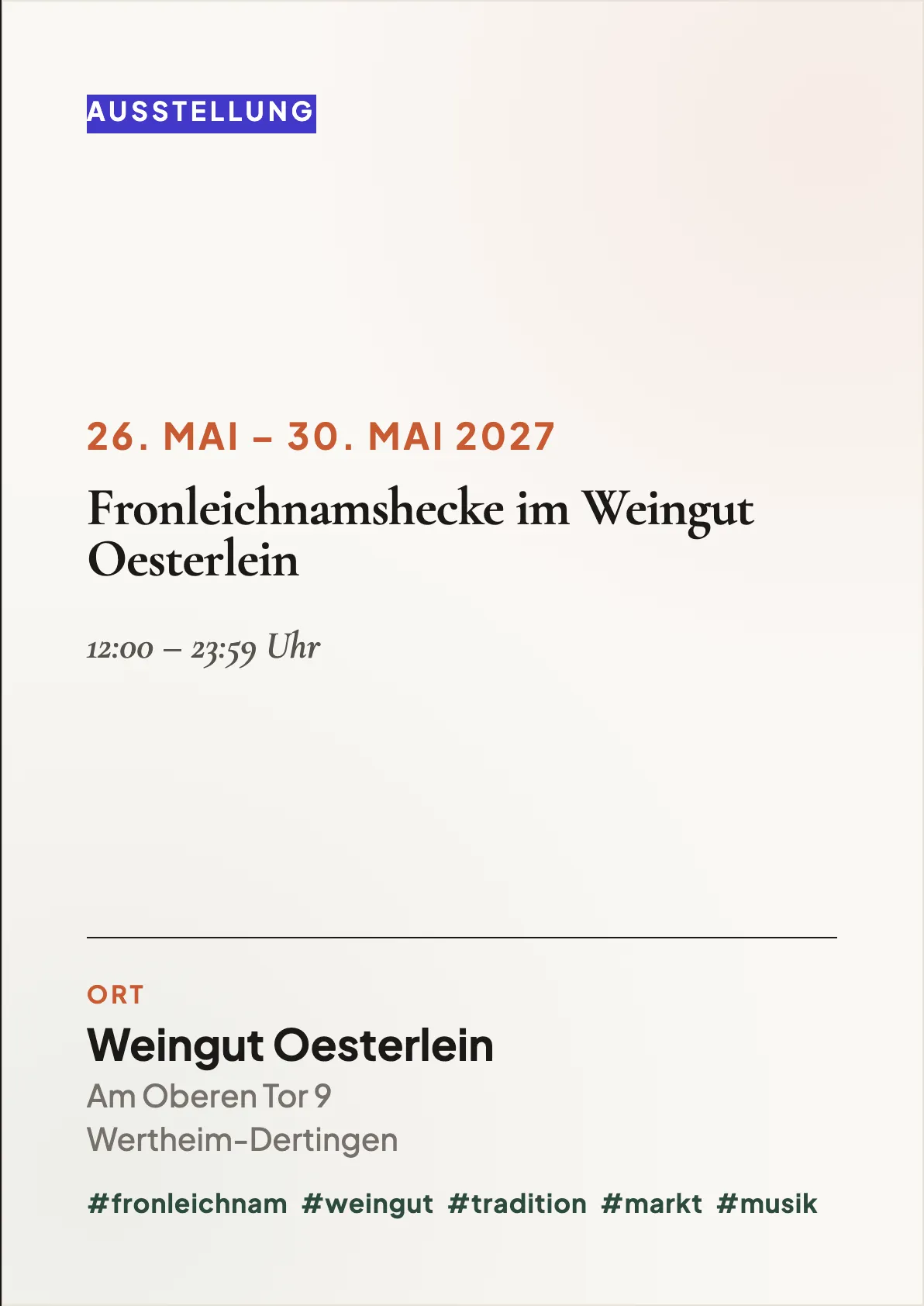 Veranstaltungsflyer