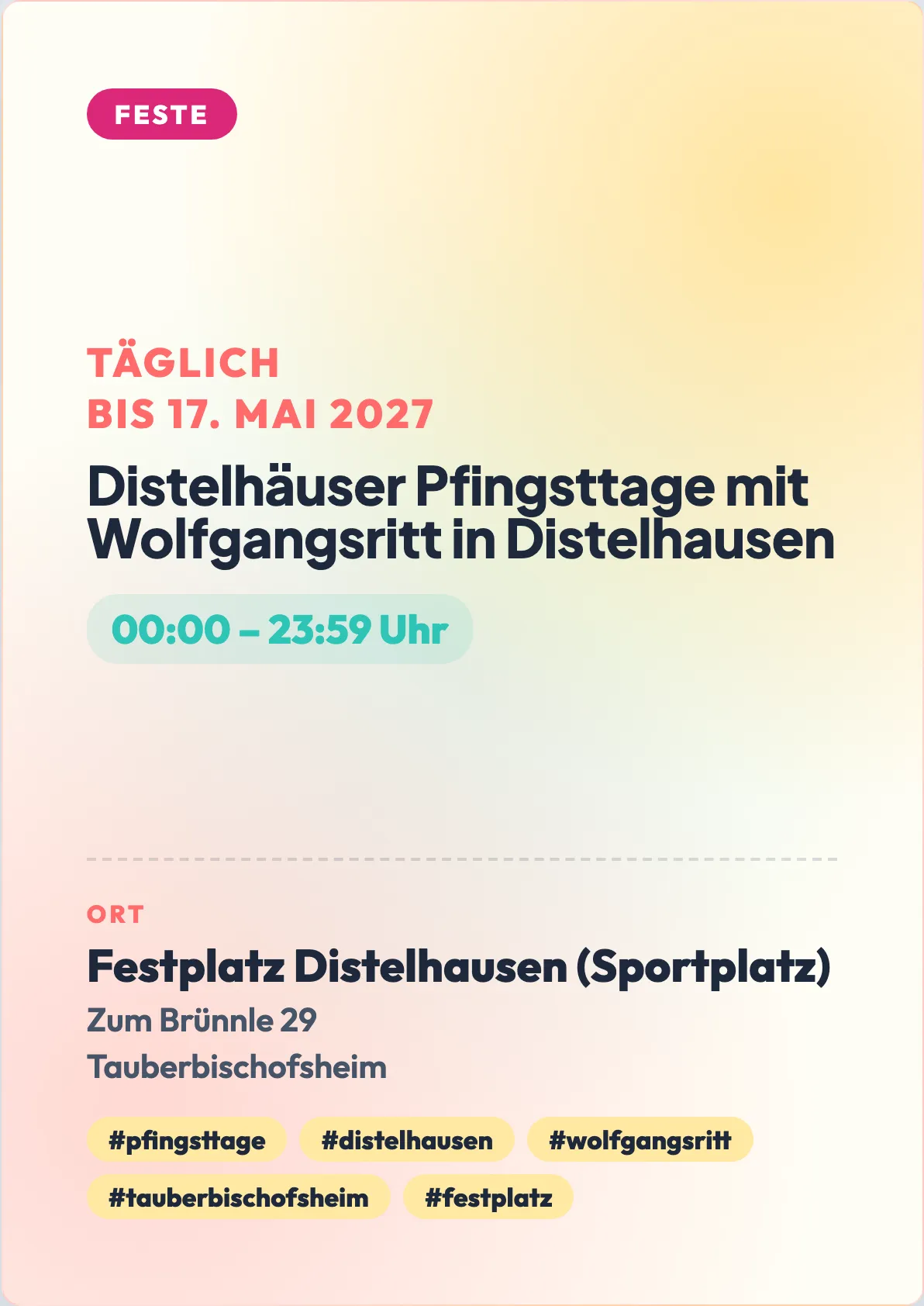 Veranstaltungsflyer