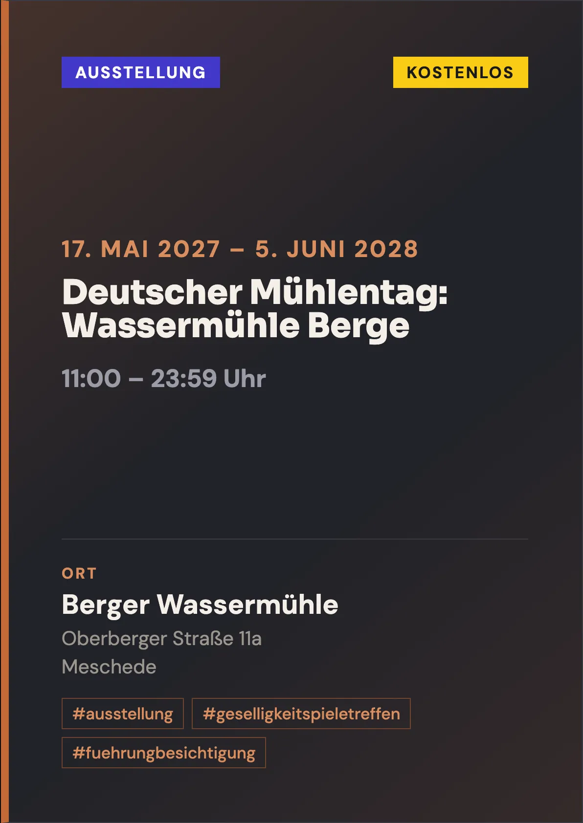 Veranstaltungsflyer