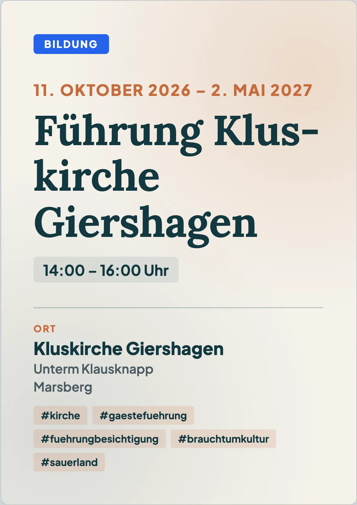 Veranstaltungsflyer