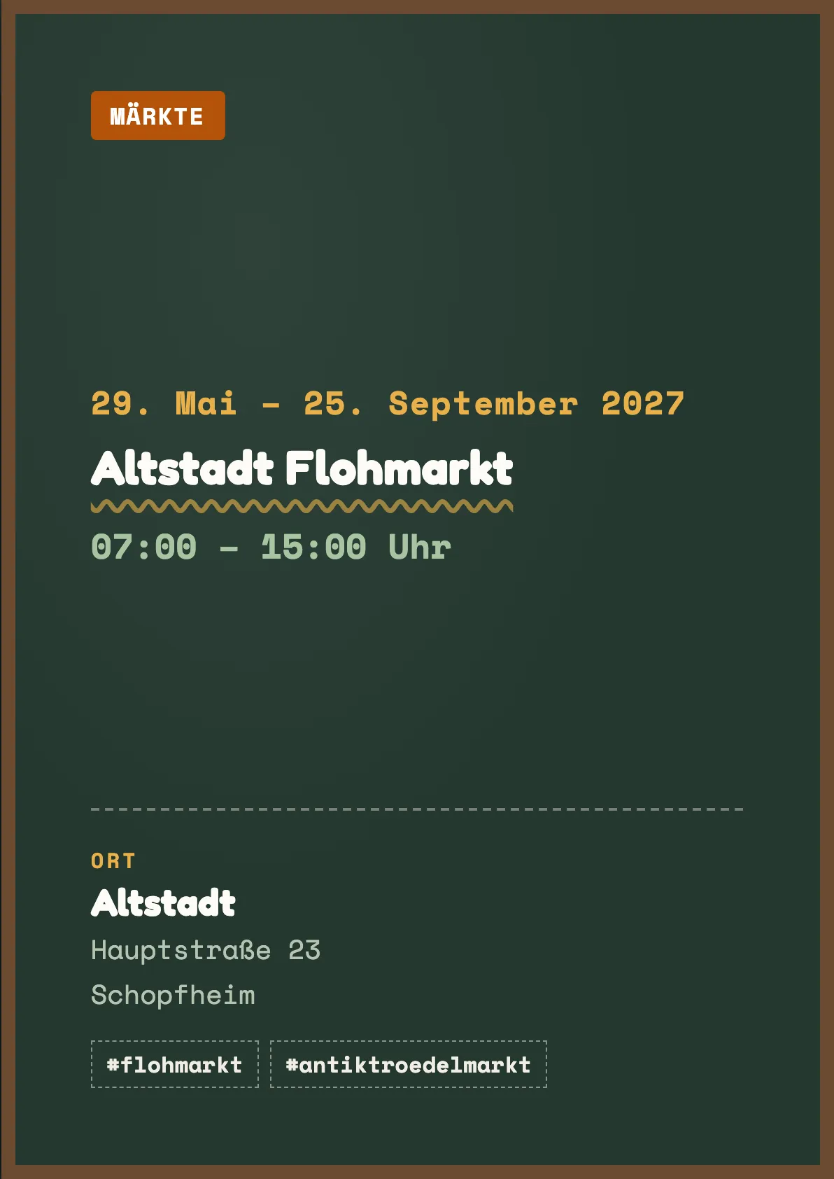 Veranstaltungsflyer