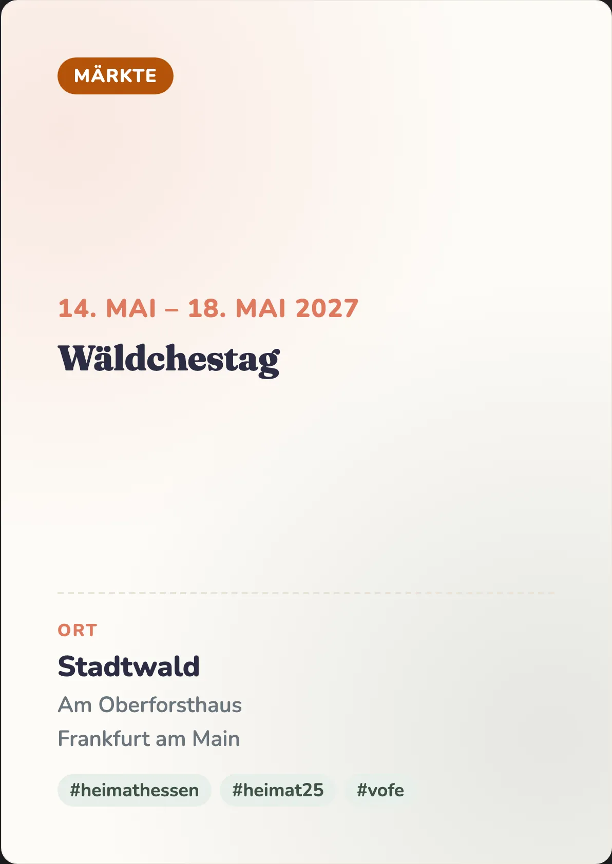 Veranstaltungsflyer