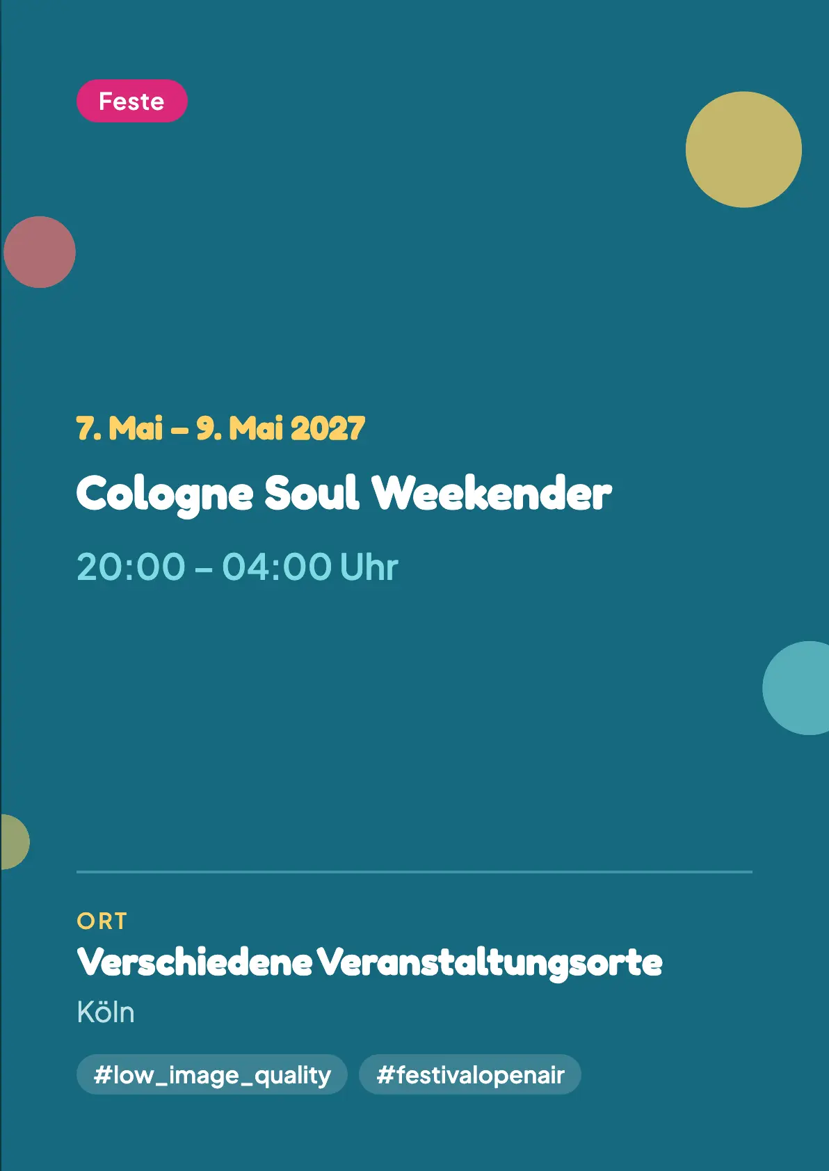 Veranstaltungsflyer
