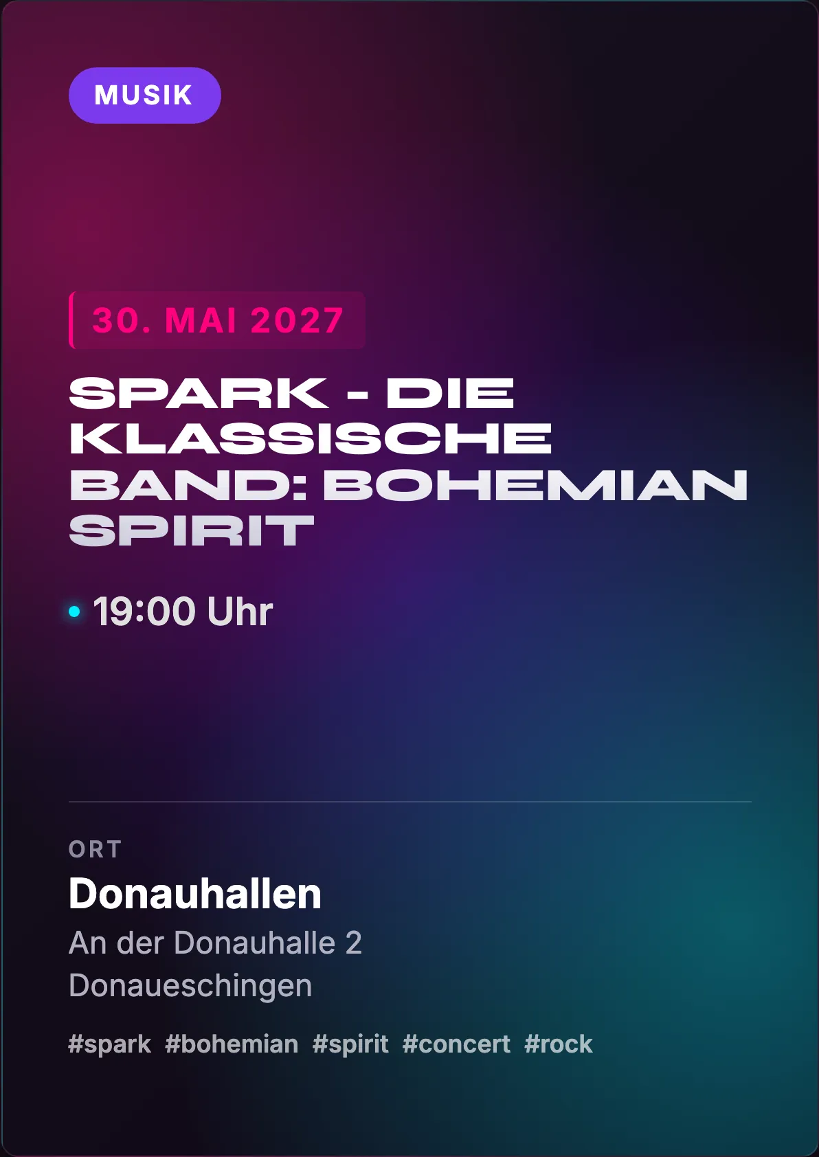 Veranstaltungsflyer