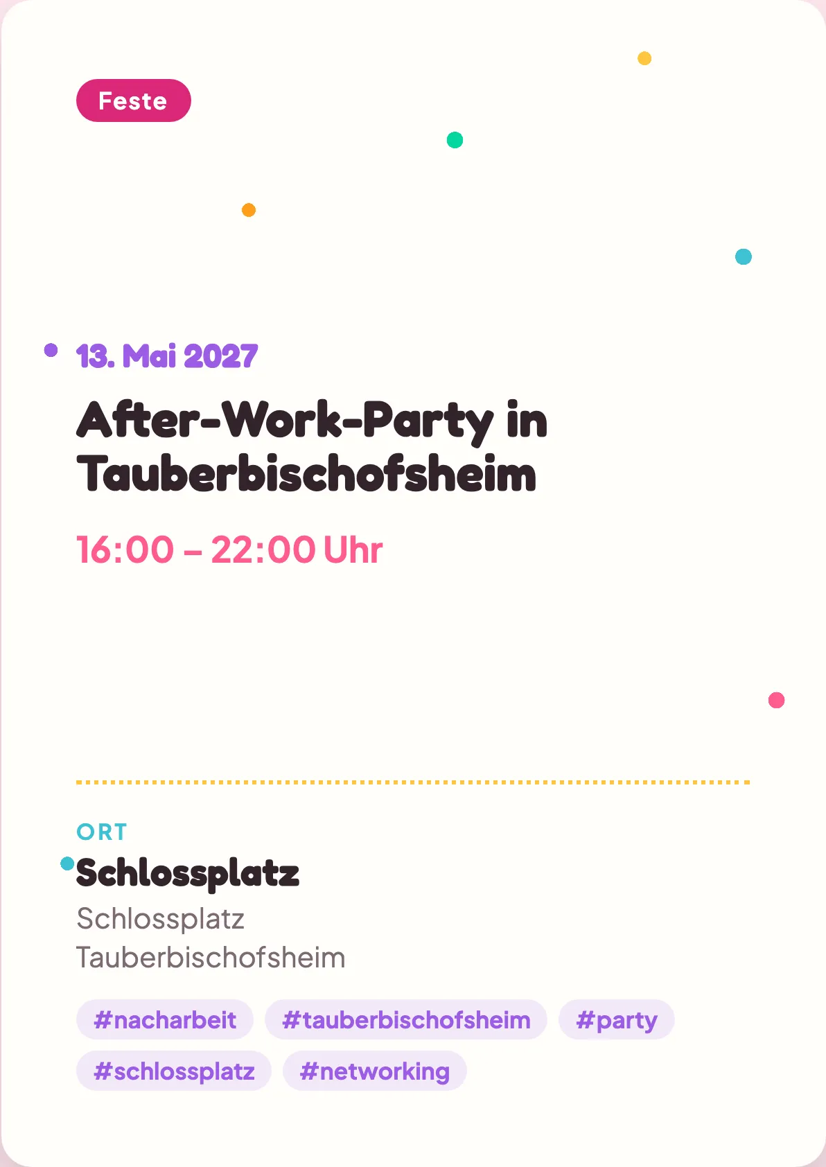 Veranstaltungsflyer