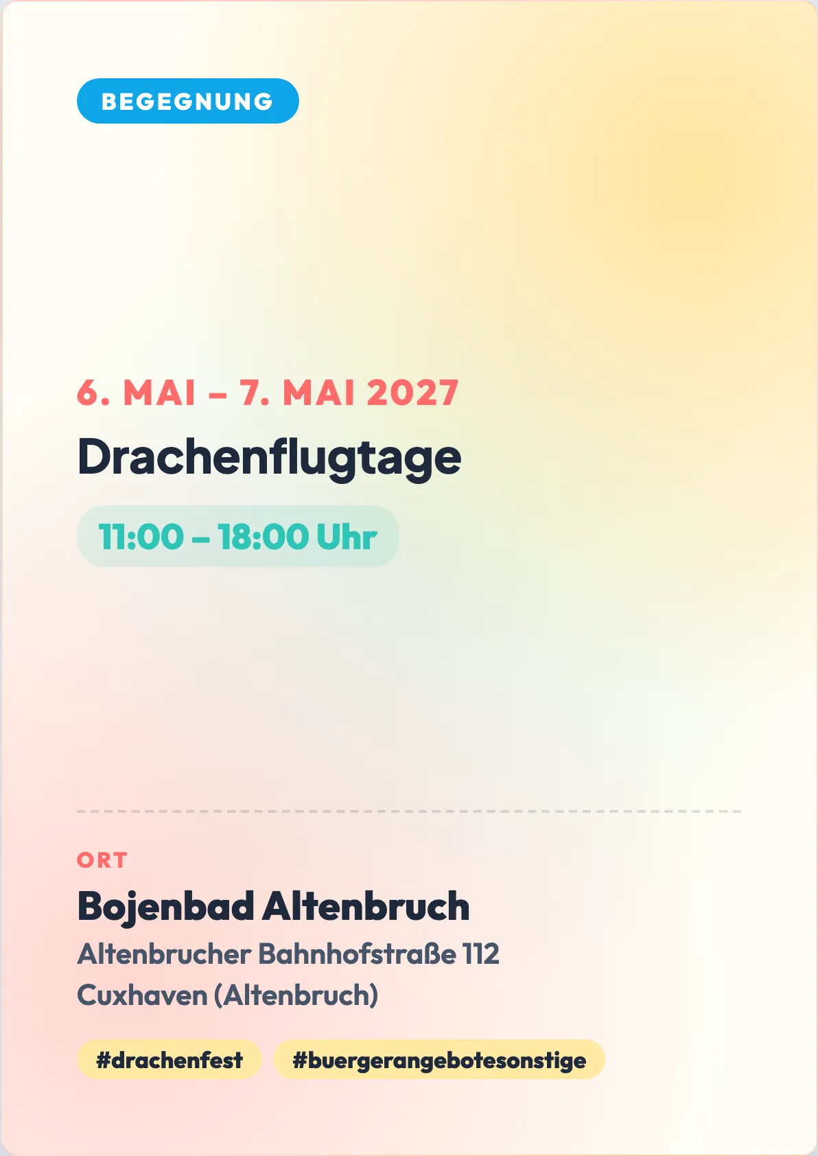 Veranstaltungsflyer