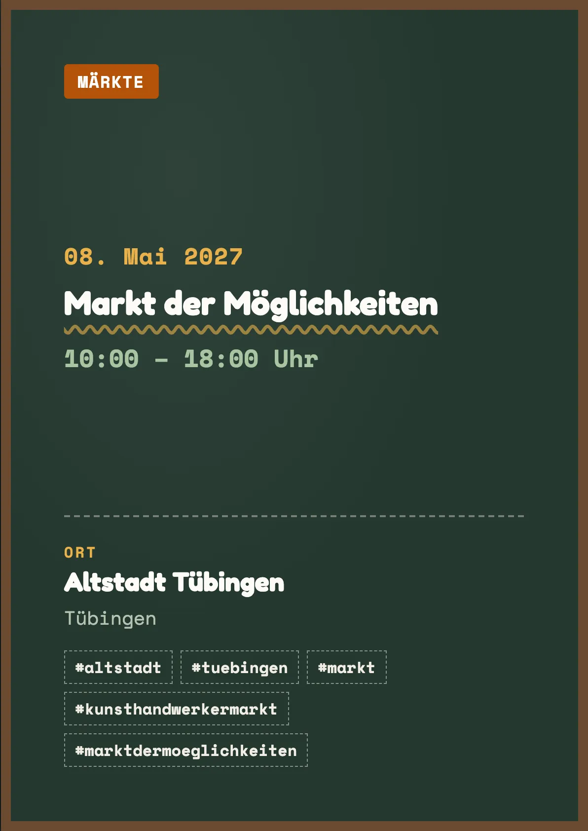 Veranstaltungsflyer
