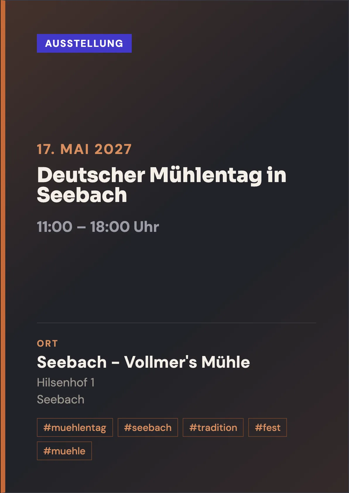Veranstaltungsflyer