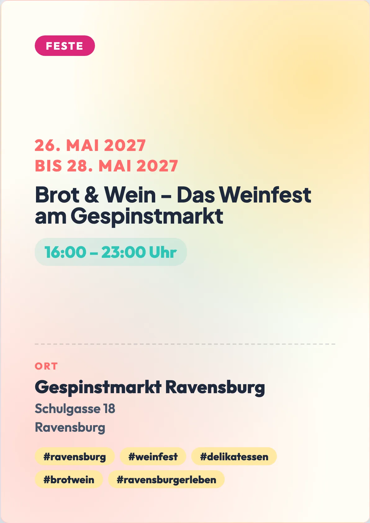 Veranstaltungsflyer