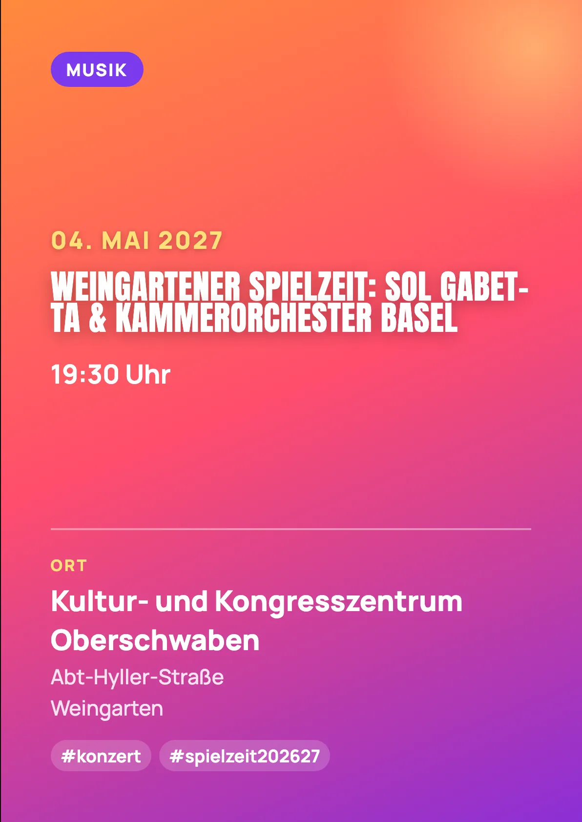 Veranstaltungsflyer