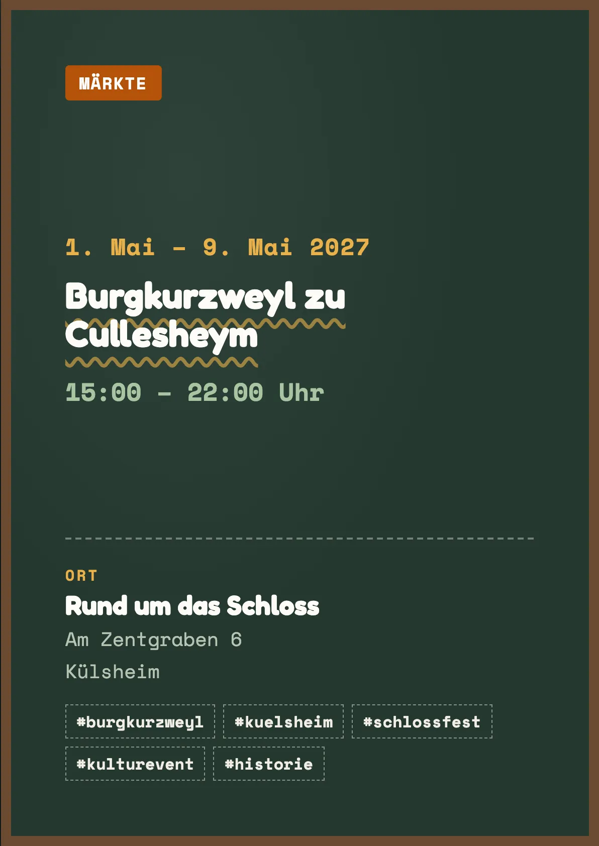 Veranstaltungsflyer