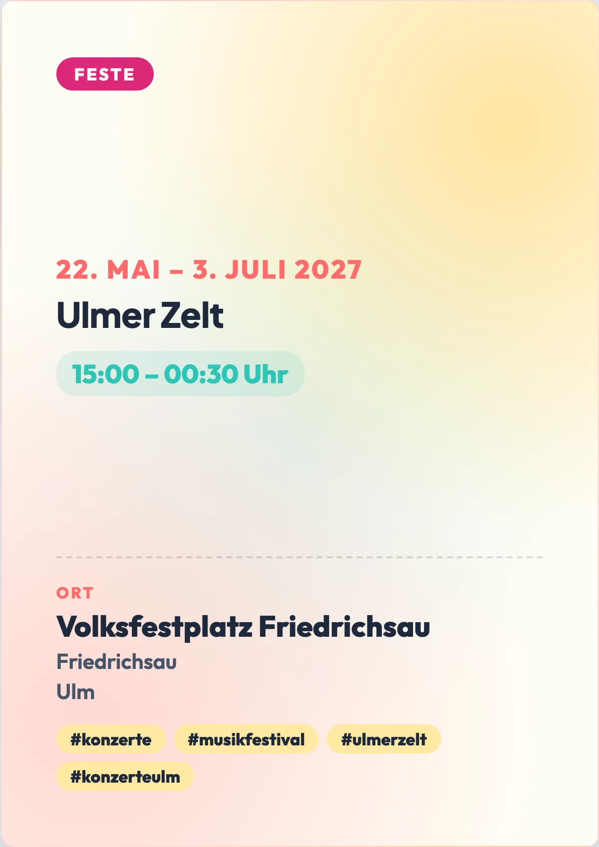 Veranstaltungsflyer