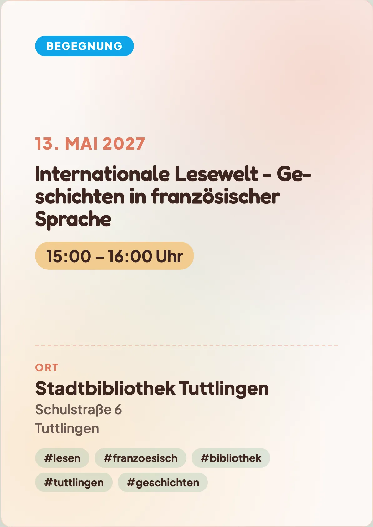 Veranstaltungsflyer
