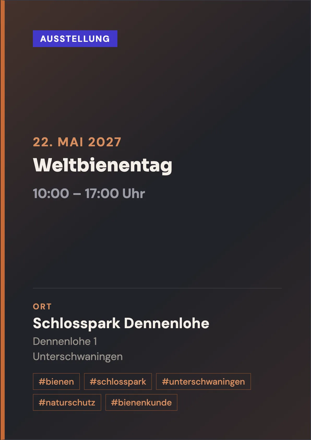 Veranstaltungsflyer