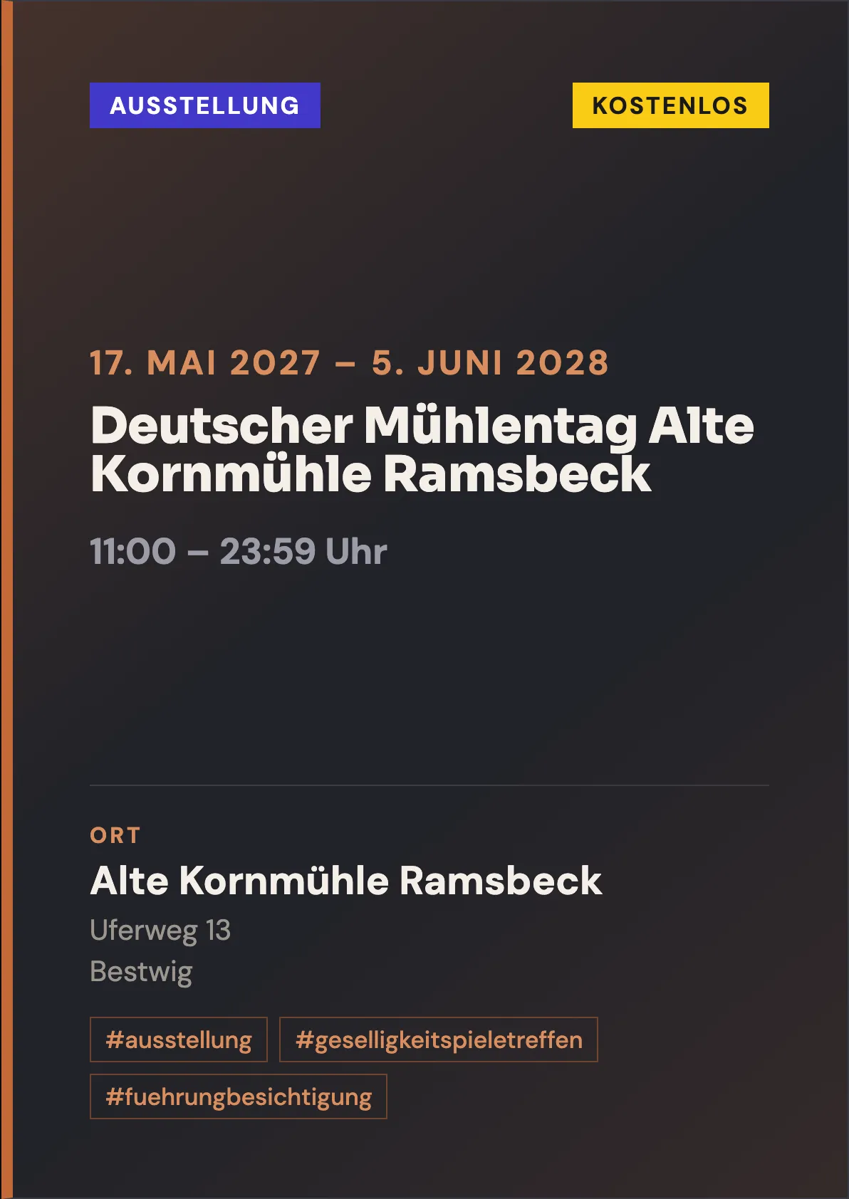 Veranstaltungsflyer