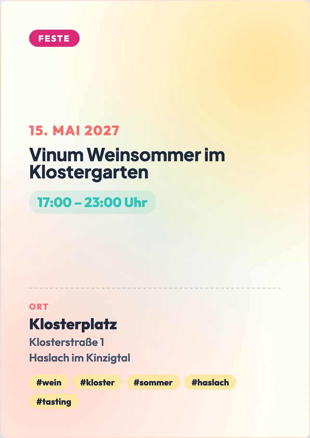 Veranstaltungsflyer