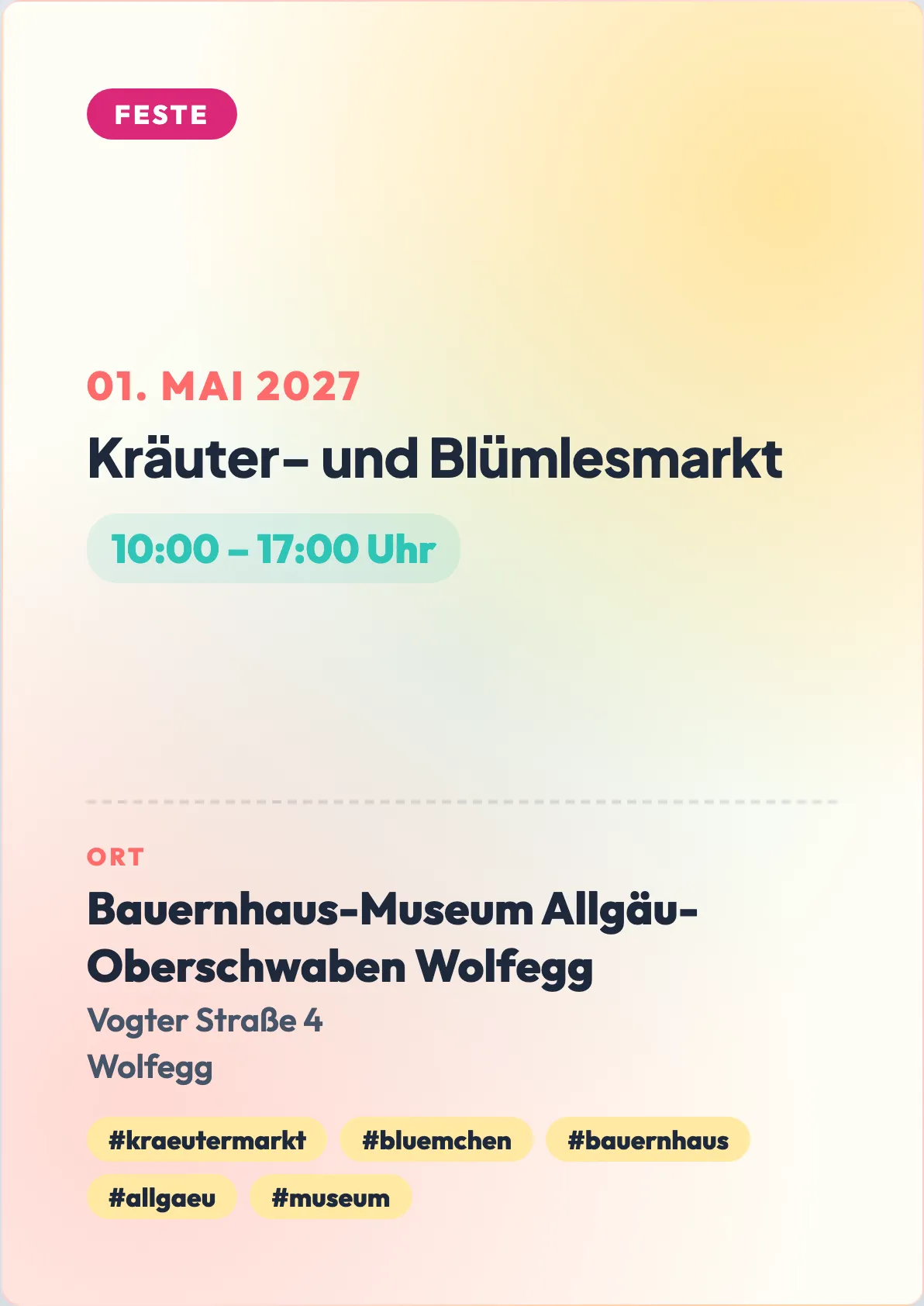 Veranstaltungsflyer