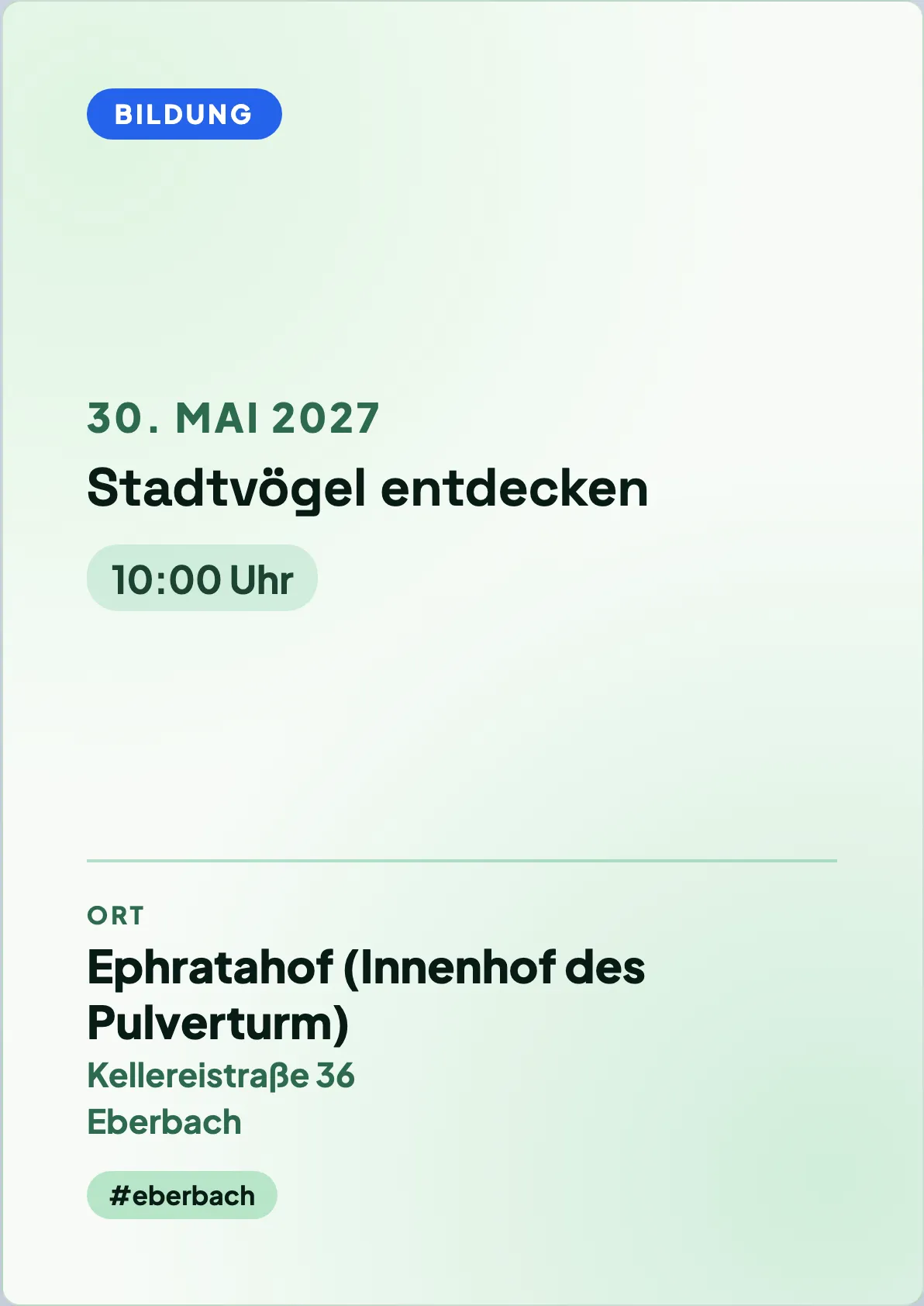 Veranstaltungsflyer