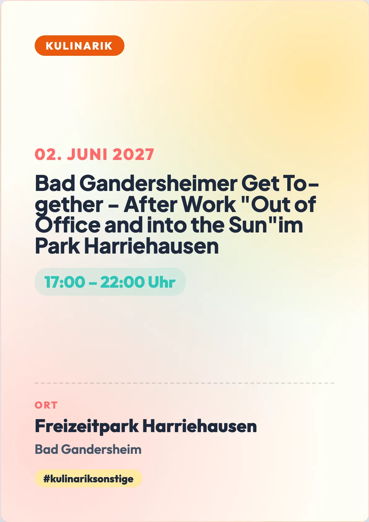 Veranstaltungsflyer