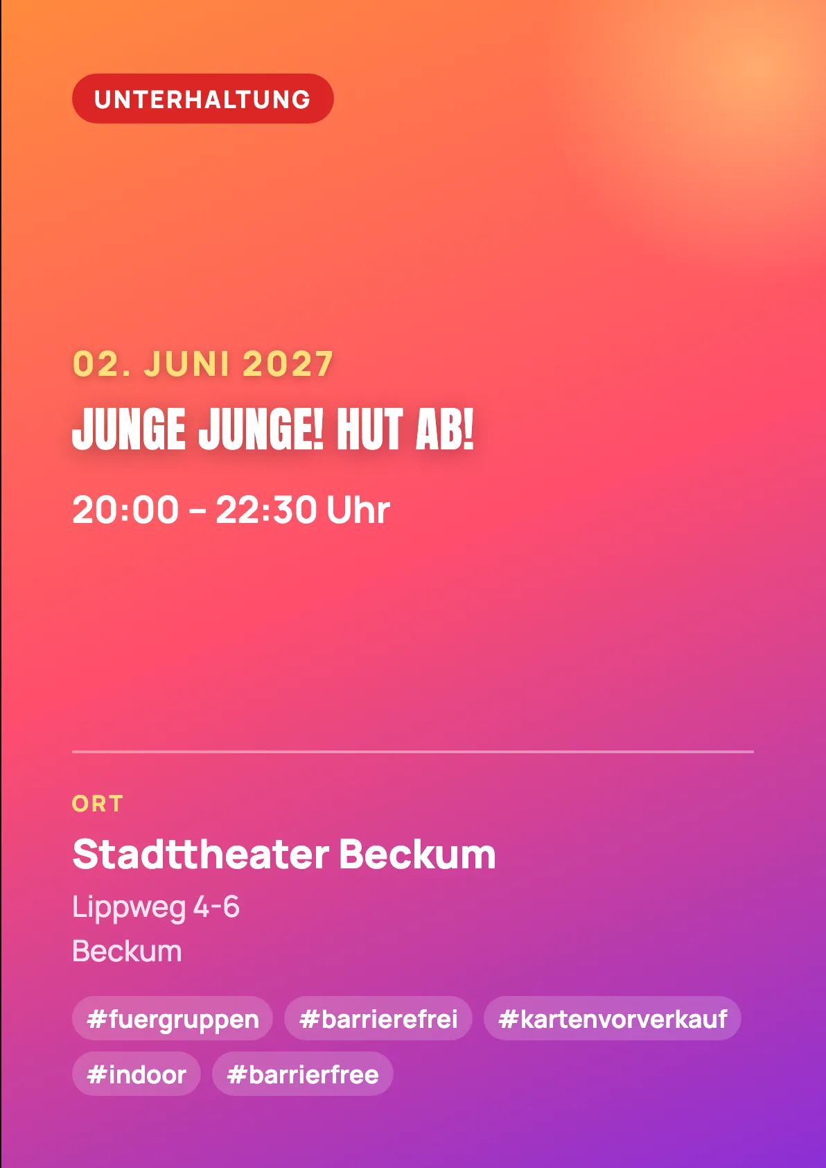 Veranstaltungsflyer
