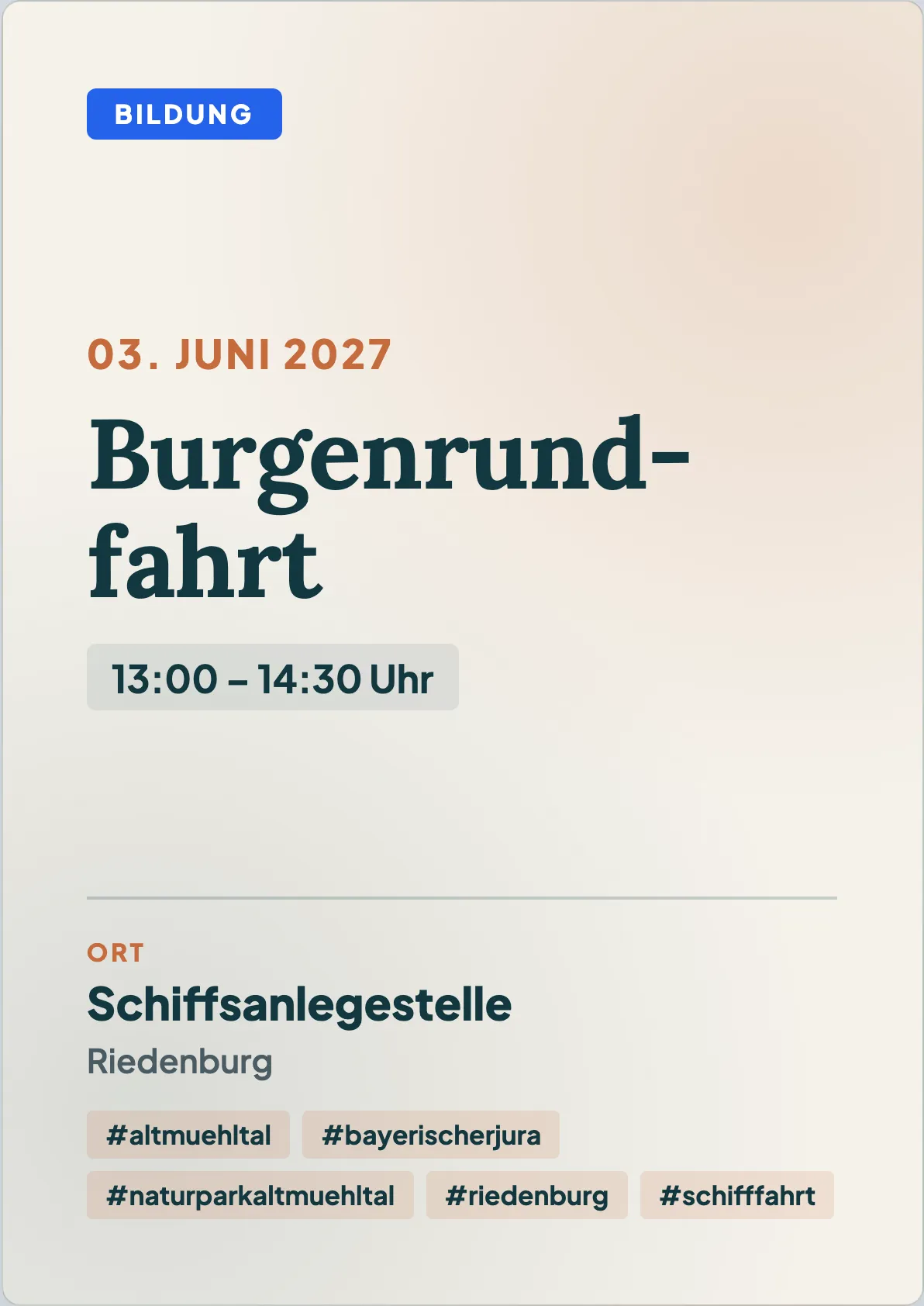 Veranstaltungsflyer