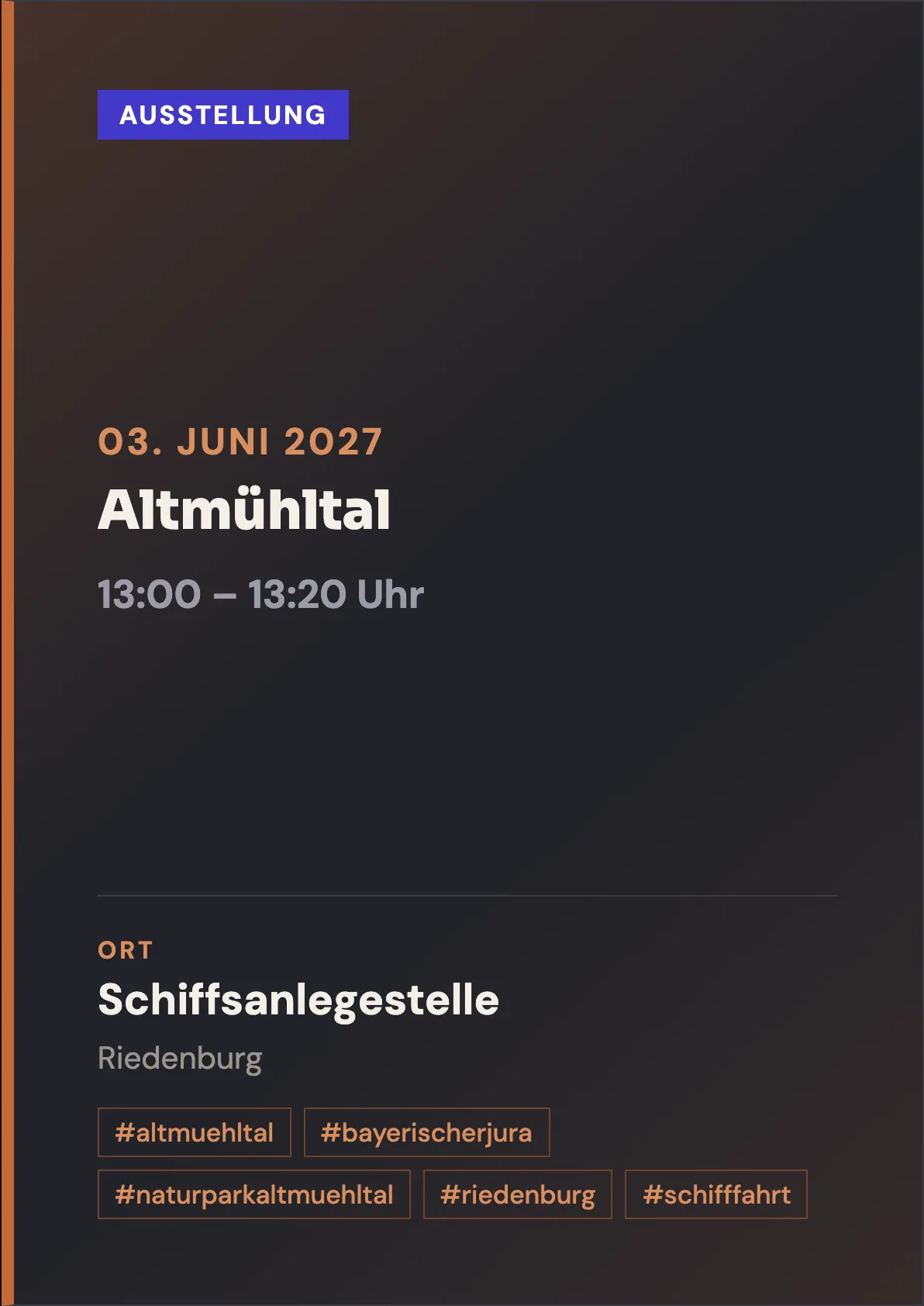 Veranstaltungsflyer