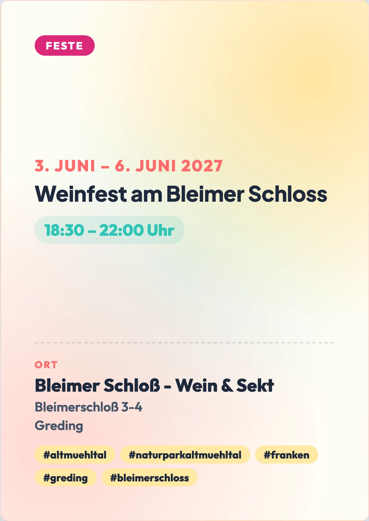 Veranstaltungsflyer