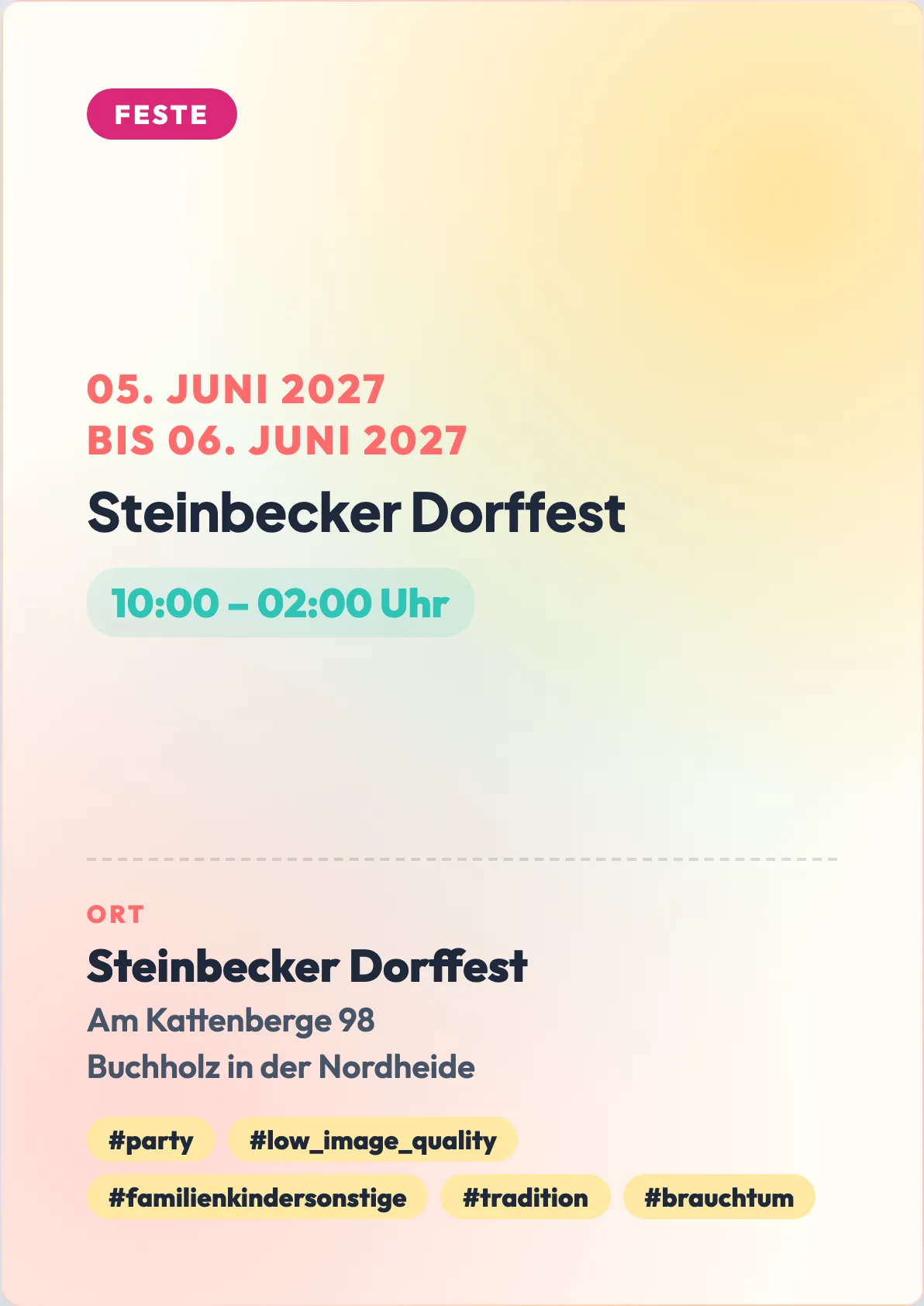 Veranstaltungsflyer