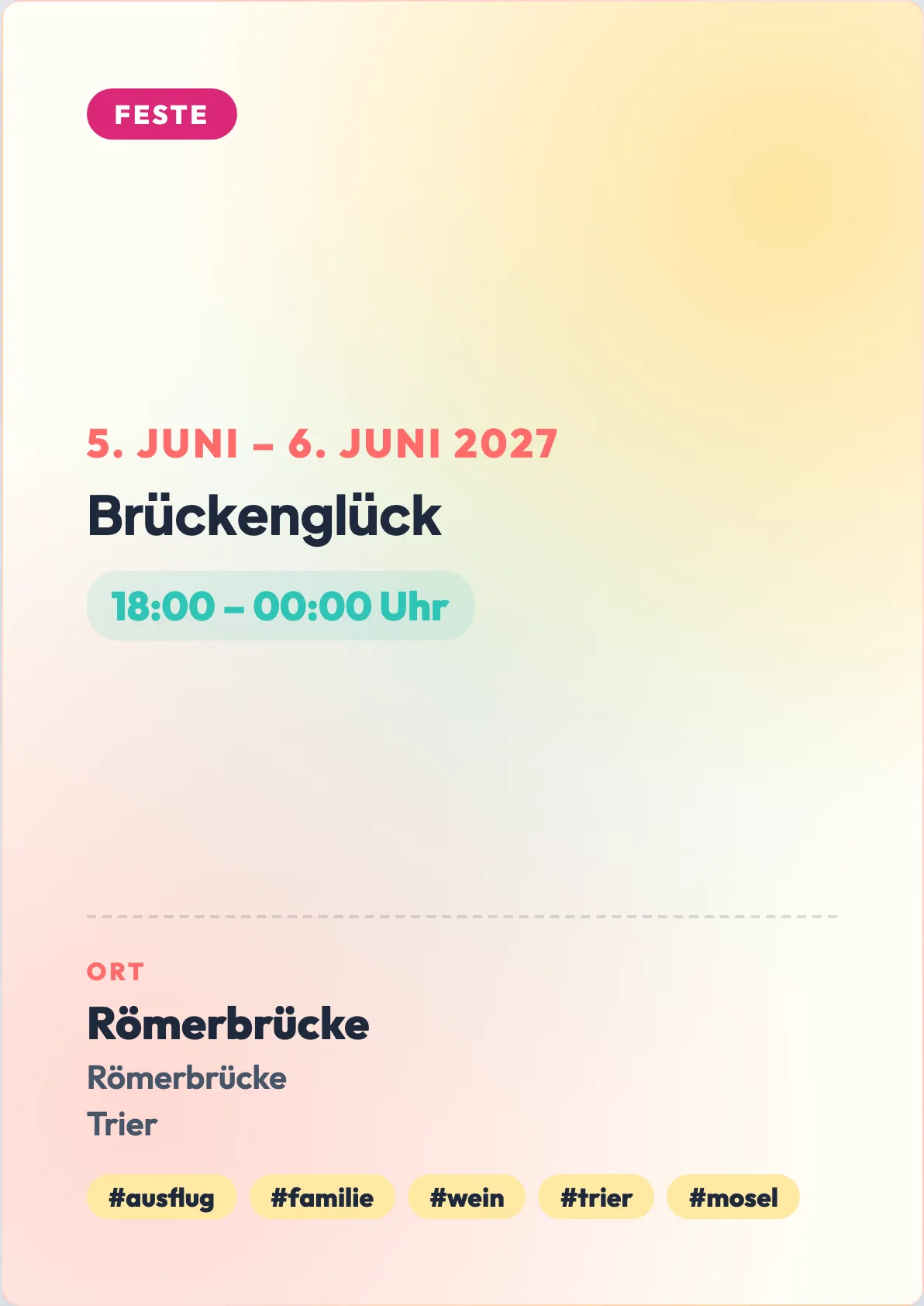 Veranstaltungsflyer
